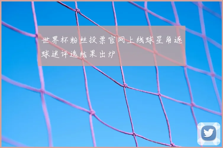 世界杯粉丝投票官网上线球星角逐球迷评选结果出炉